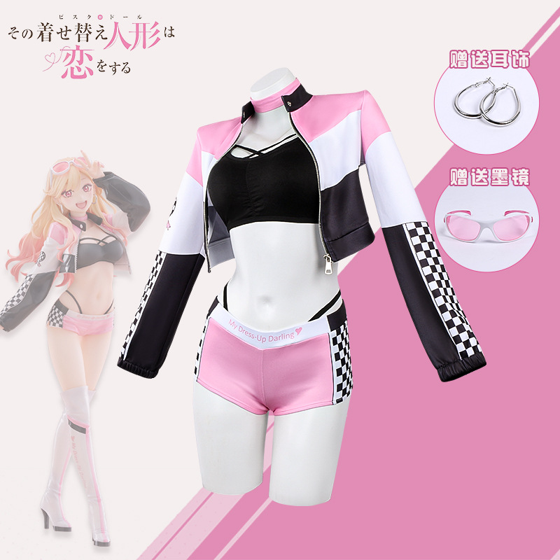 애니메이션 마이 드레스업 달링 가발 레이스 슈트 소품  - Kitagawa Anime Cosplay 리뷰 및 가격
